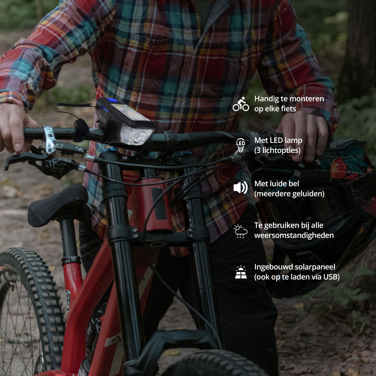 Solar bicycle lights deals